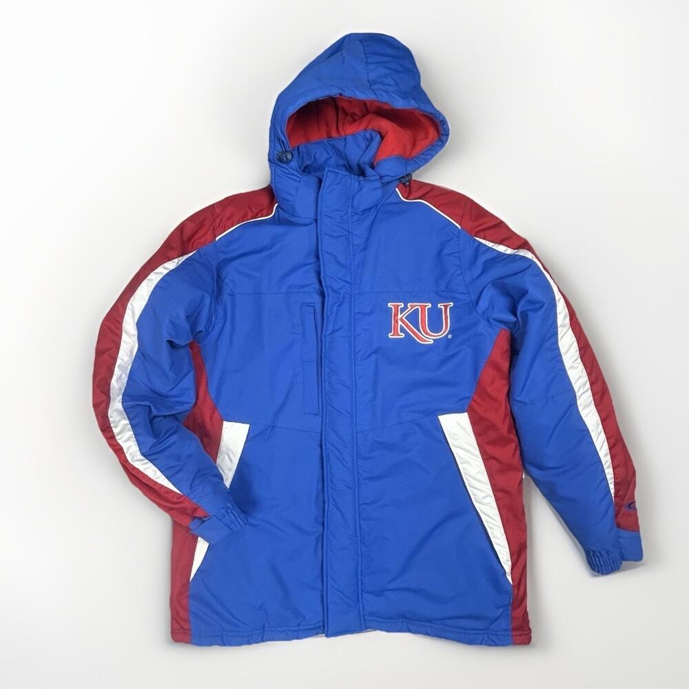 Kansas Jayhawks 3-in-1 Jacket Y2K Vibe NCAA Carl Banks G-III Reversible Vest - Picture 11 of 16